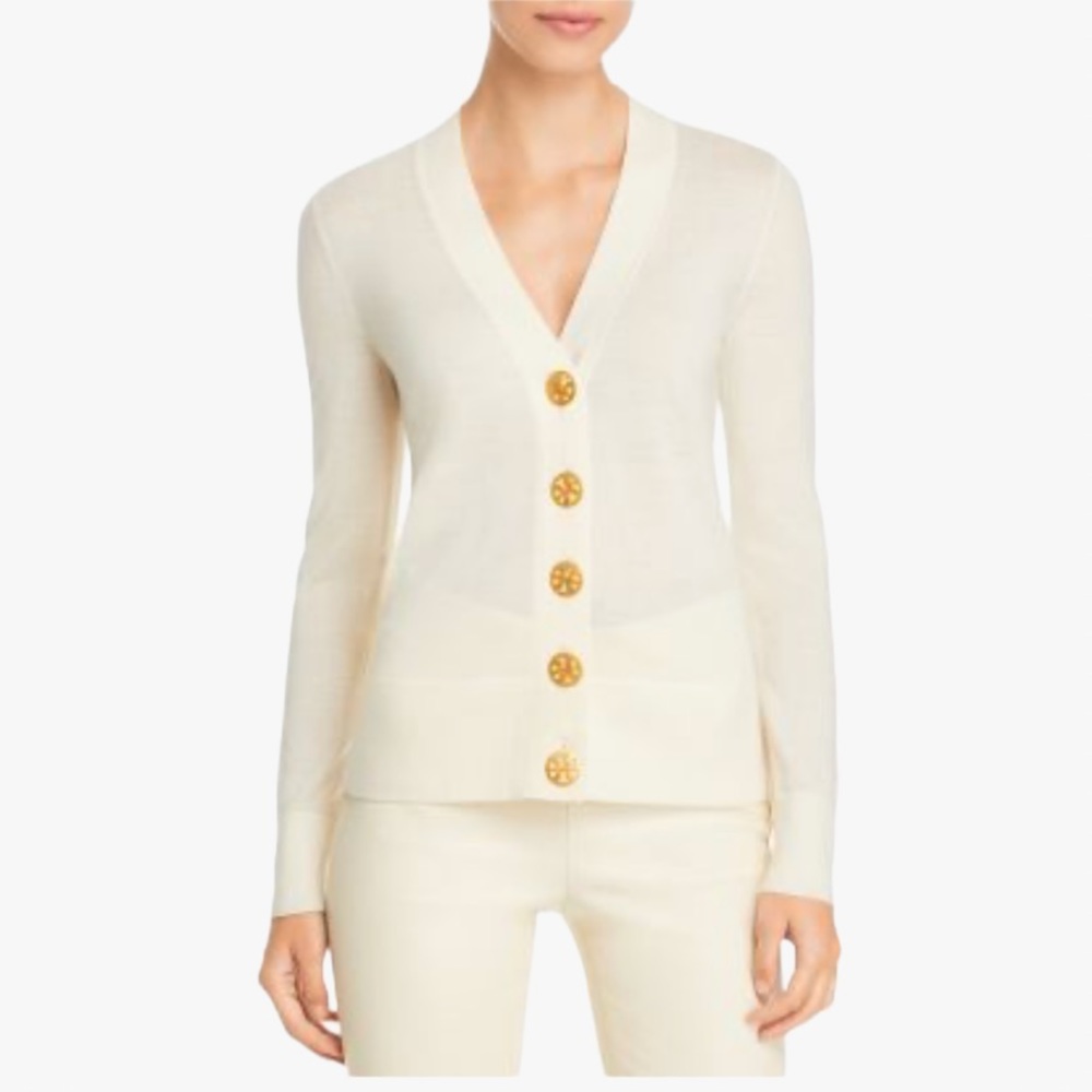 Tory Burch 100% Merino Wool Women’s Sweater/Cardigan - Size: XS - Picture 6 of 17